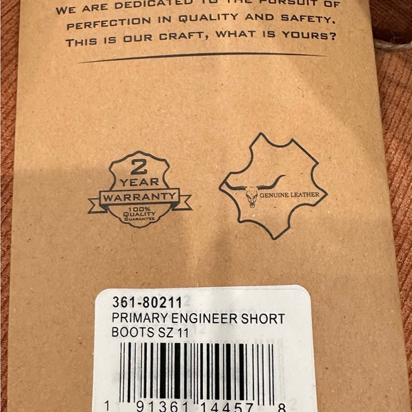 Highway 21 primary engineer short boot men’s. - Picture 6 of 8